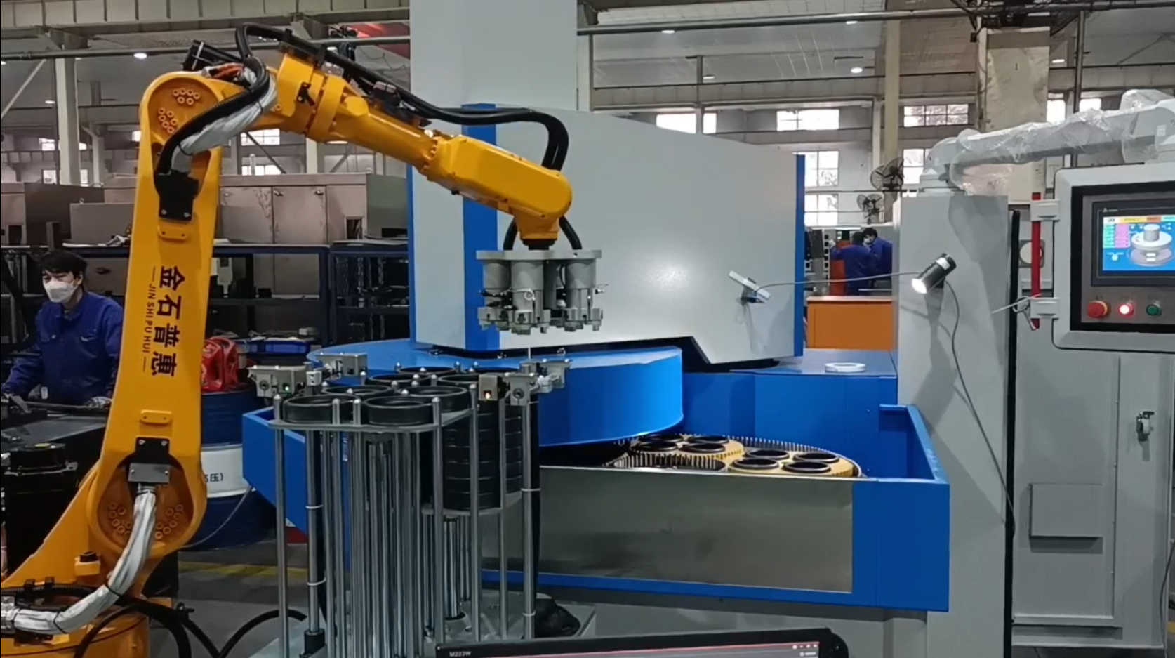 四、六軸機器人上下料系統(tǒng)